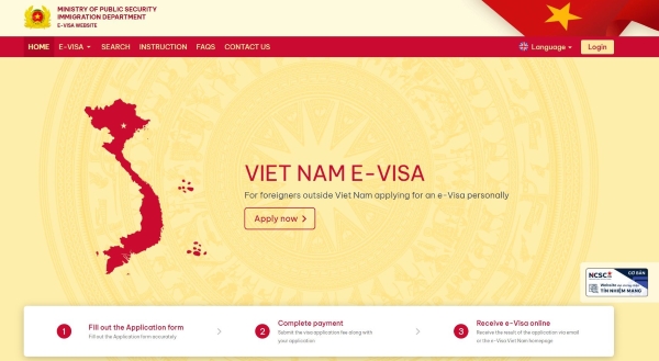 Visit the official website for Vietnam e-visa online
