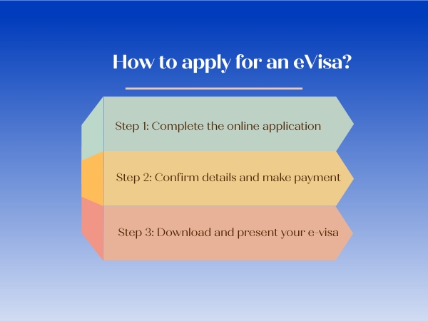 The Vietnam visa for Ireland citizens e-visa application process includes 3 simple steps