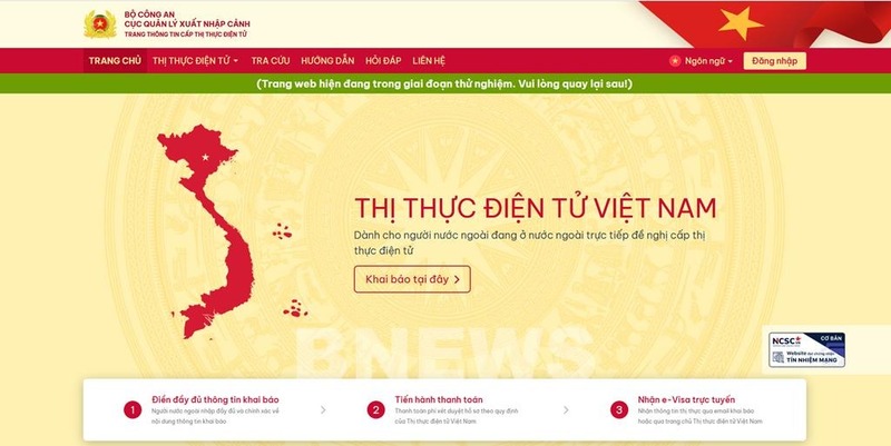 Visit the official website of the Vietnam Immigration Department to fill out the online visa application form